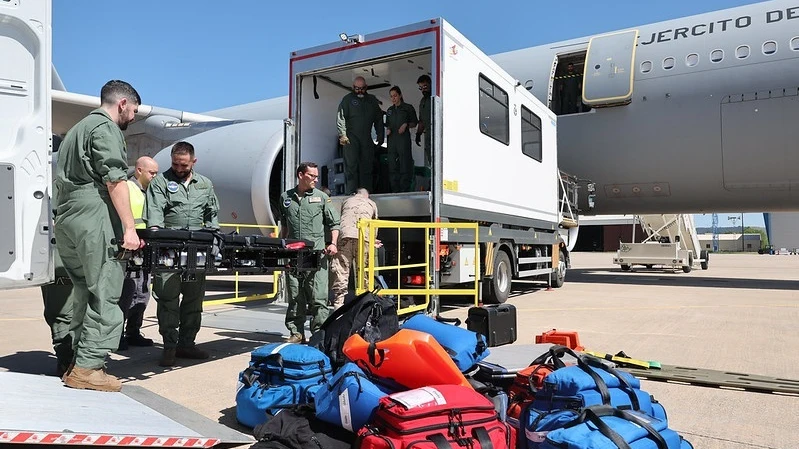 El avión del Ejército del Aire que repatriará al ciudadano vasco hospitalizado en Tailandia