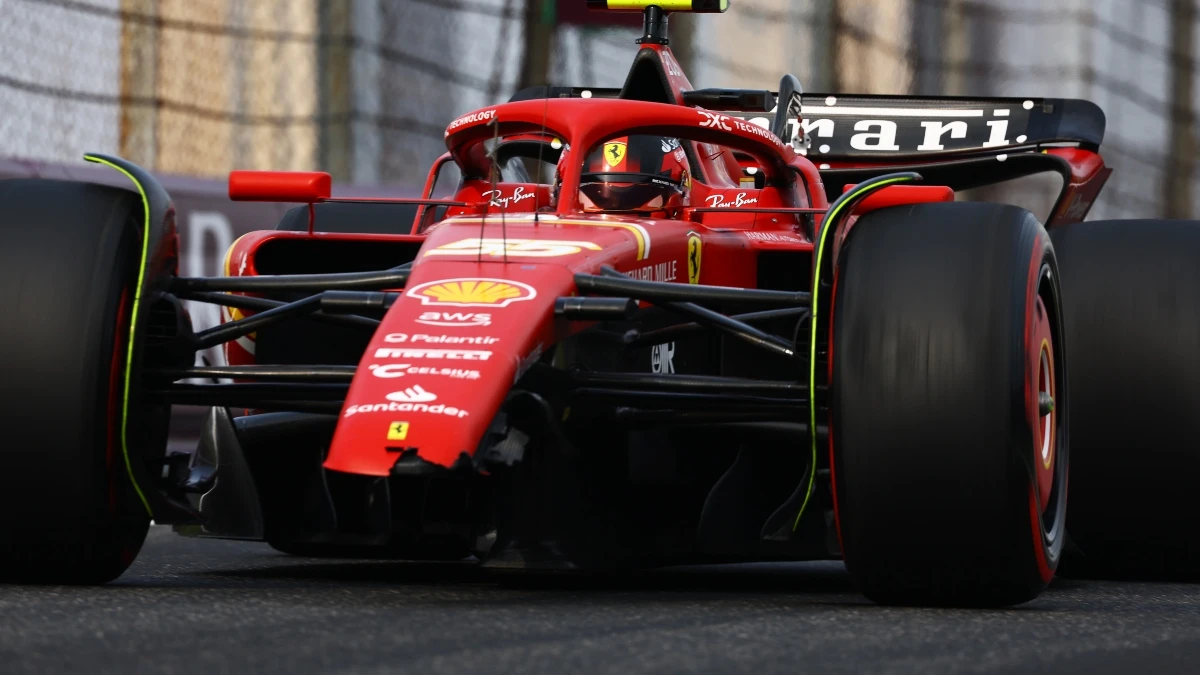 Carlos Sainz, en el Ferrari