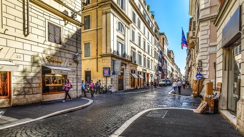 Tiendas en Roma