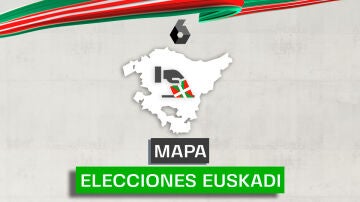 Mapa de los resultados de las elecciones en Euskadi