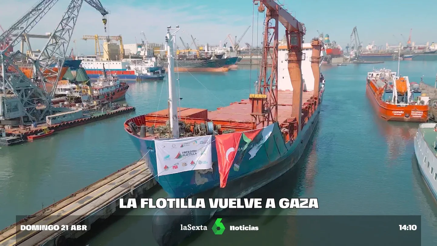 La Flotilla de la Libertad pone rumbo a Gaza con ayuda humanitaria La Flotilla de la Libertad pone rumbo a Gaza con ayuda humanitaria