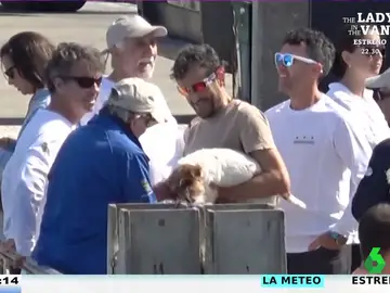 El vídeo viral del rey Juan Carlos con un perro en Sanxenxo: &quot;¡Le ha reconocido!&quot;