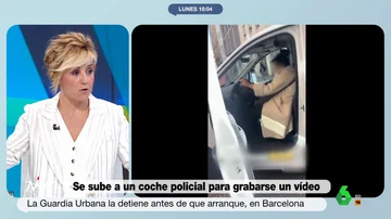 Cristina Pardo, sobre la mujer que se ha grabado arrancando un coche policial