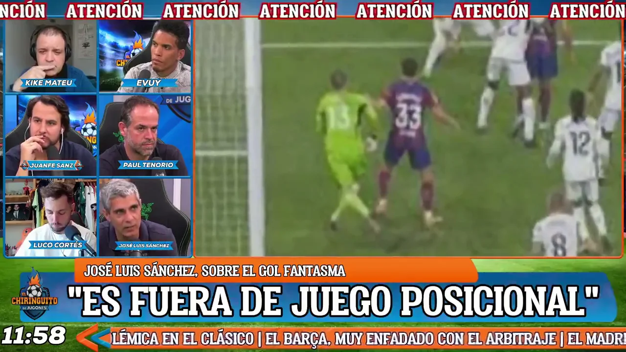 Hubo fuera de juego en el gol fantasma de Lamine Yamal