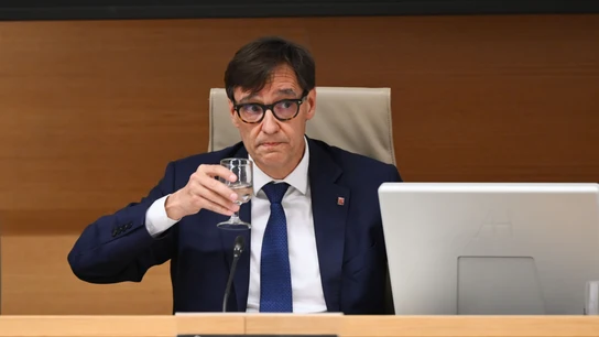 El exministro de Sanidad Salvador Illa comparece en la comisión que investiga en el Congreso los contratos sanitarios durante la pandemia, este lunes. El exministro de Sanidad Salvador Illa comparece en la comisión que investiga en el Congreso los contratos sanitarios durante la pandemia, este lunes.