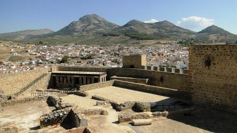 Vista panorámica desde el castillo de Alcaudete, en Jaén
