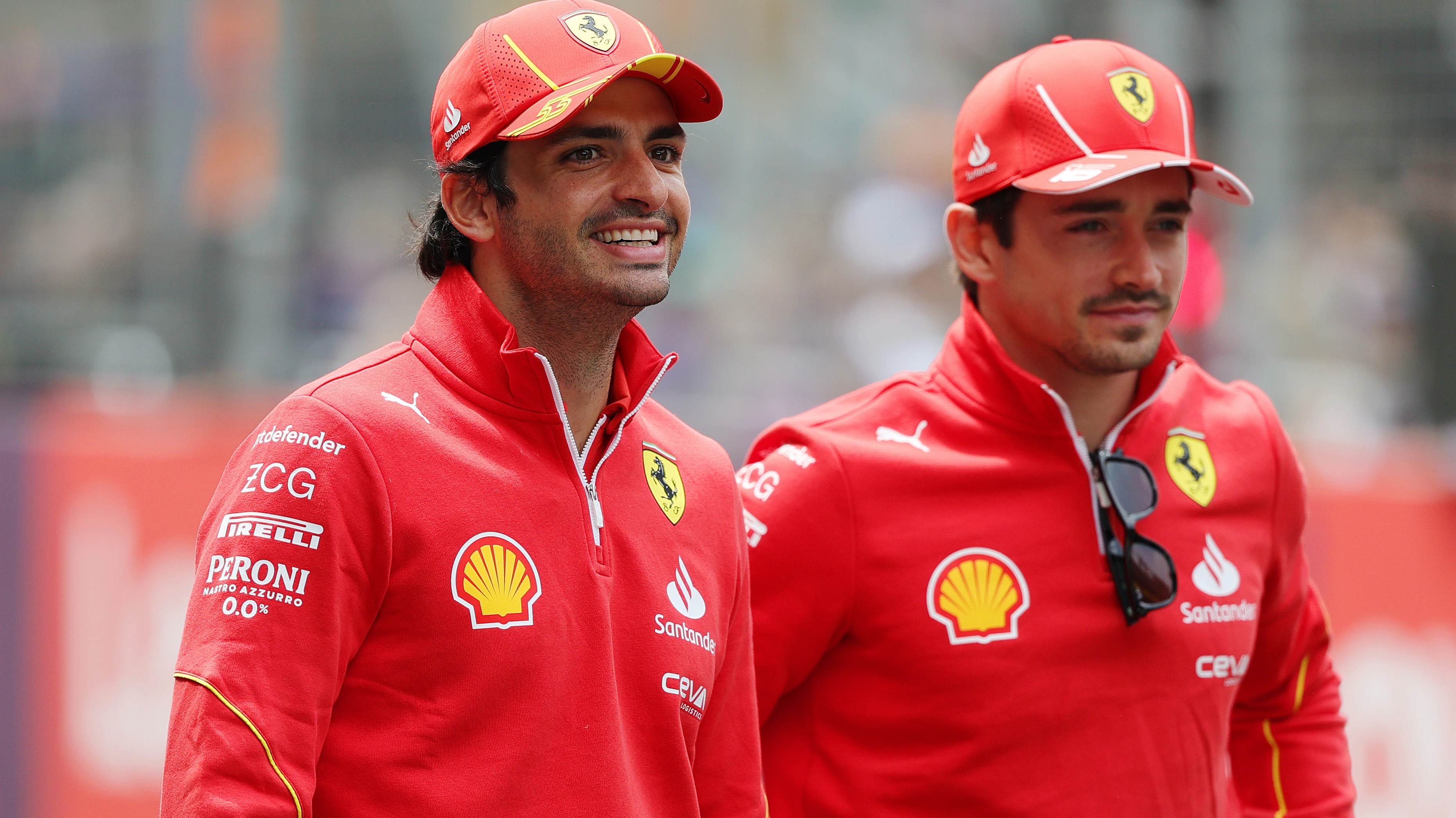 Carlos Sainz y Charles Leclerc