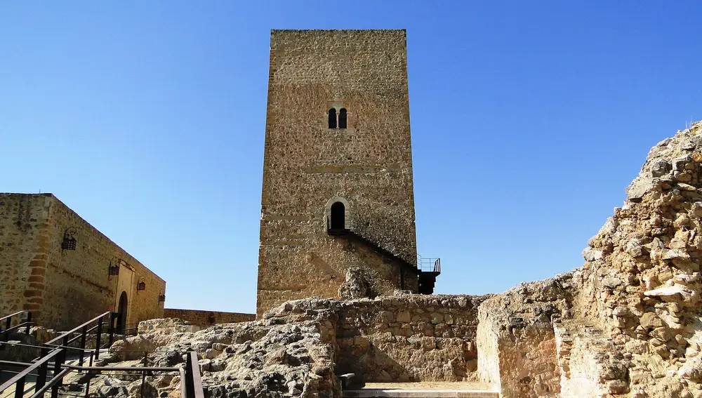 Torre del castillo de Alcaudete, en Jaén