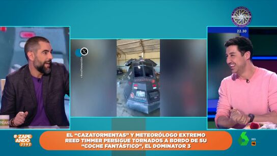 Francisco Cacho desvela el secreto del coche de los 'cazatornados' para evitar que los levante el aire