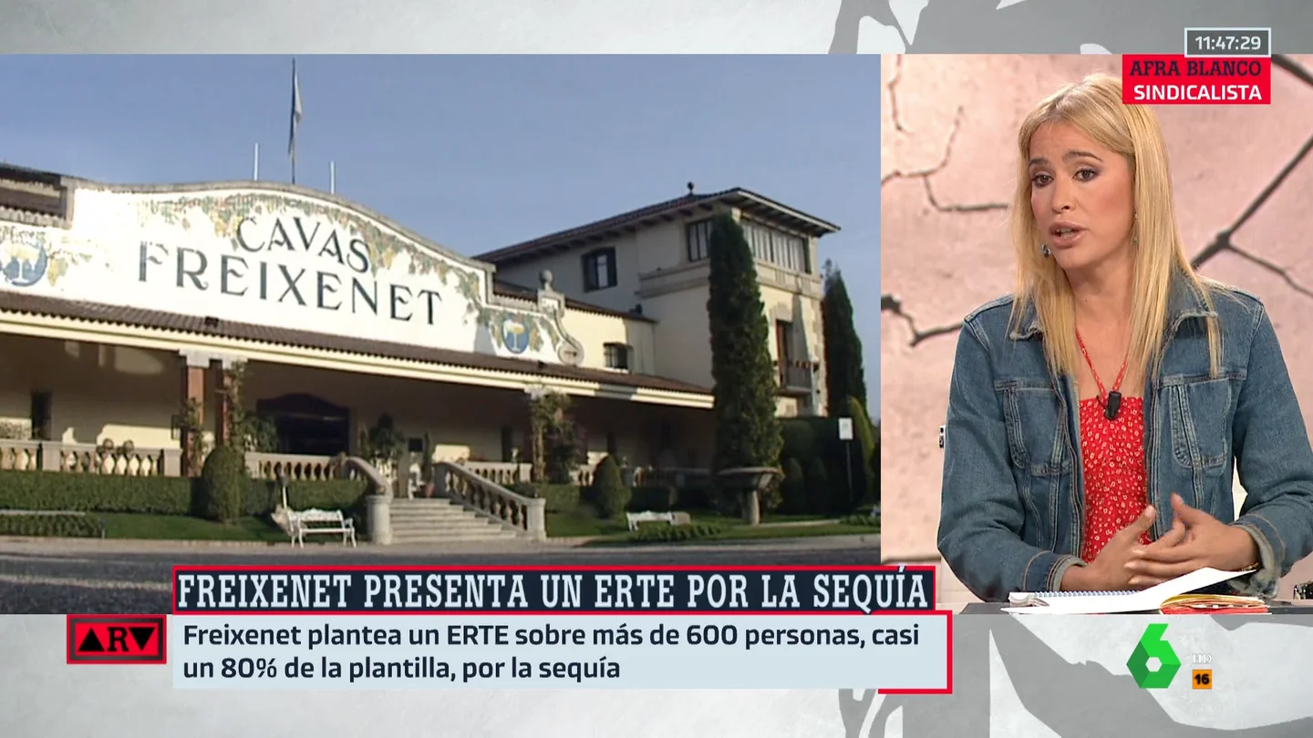 ARV - El recordatorio de Afra Blanco tras el ERTE de Freixenet: "El FMI ya advirtió que el cambio climático impactaría en la economía" ARV - El recordatorio de Afra Blanco tras el ERTE de Freixenet: "El FMI ya advirtió que el cambio climático impactaría en la economía"