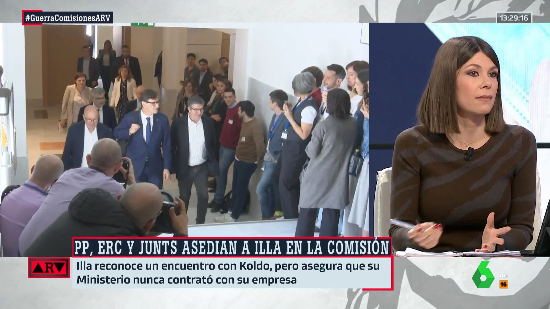 ARV- Ainhoa Martínez, sobre la comparecencia de Illa: "Le hemos visto con el traje de candidato"