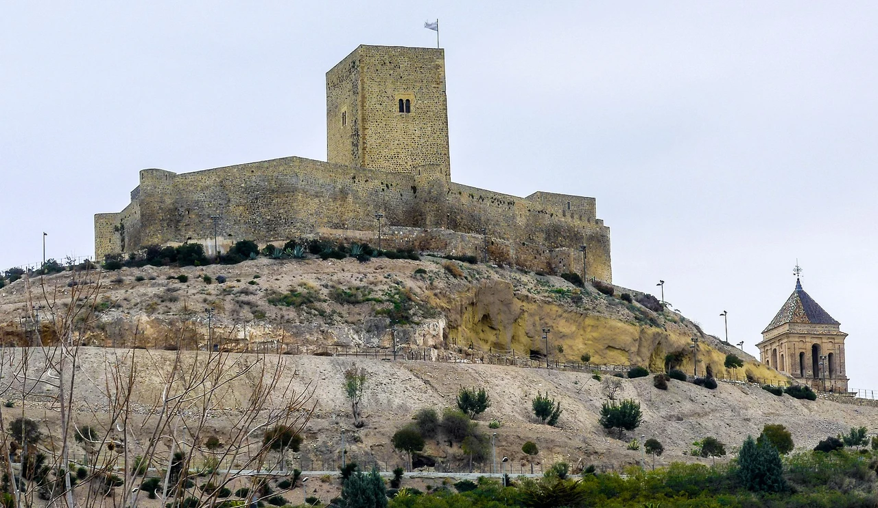 Panorámica del Castillo de Alcaudete, en Jaén