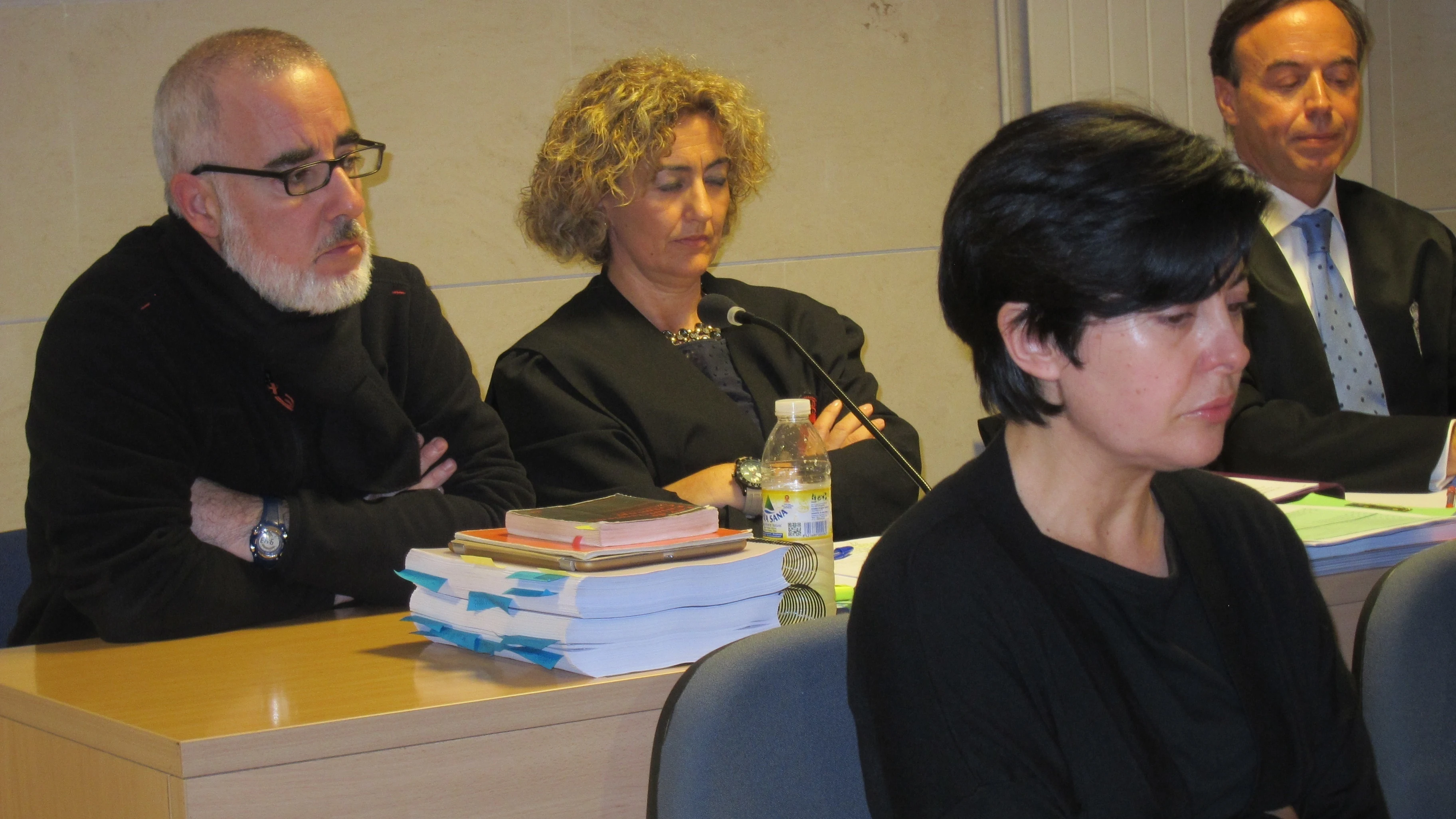 Alfonso Basterra y Rosario Porto, durante el juicio por la muerte de Asunta.