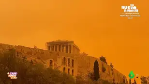 Una nube de polvo sahariano tiñe Grecia de color naranja: &quot;Parece Marte, pero es Atenas&quot;