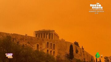 Una nube de polvo sahariano tiñe Grecia de color naranja: "Parece Marte, pero es Atenas"