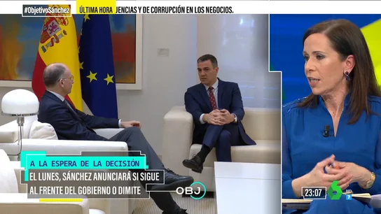 Ángeles Caballero defiende a Sánchez: "Cualquier persona, tenga el puesto que tenga, tiene derecho a romperse" Ángeles Caballero defiende a Sánchez: "Cualquier persona, tenga el puesto que tenga, tiene derecho a romperse"