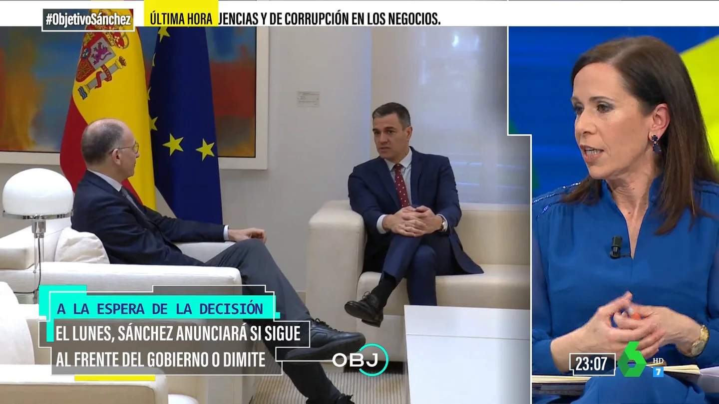 Ángeles Caballero defiende a Sánchez: "Cualquier persona, tenga el puesto que tenga, tiene derecho a romperse" Ángeles Caballero defiende a Sánchez: "Cualquier persona, tenga el puesto que tenga, tiene derecho a romperse"