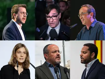 Imágenes de varios de los candidatos a las elecciones catalanas que participarán en el debate de laSexta