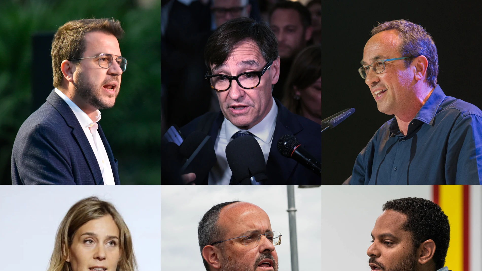Imágenes de varios de los candidatos a las elecciones catalanas que participarán en el debate de laSexta