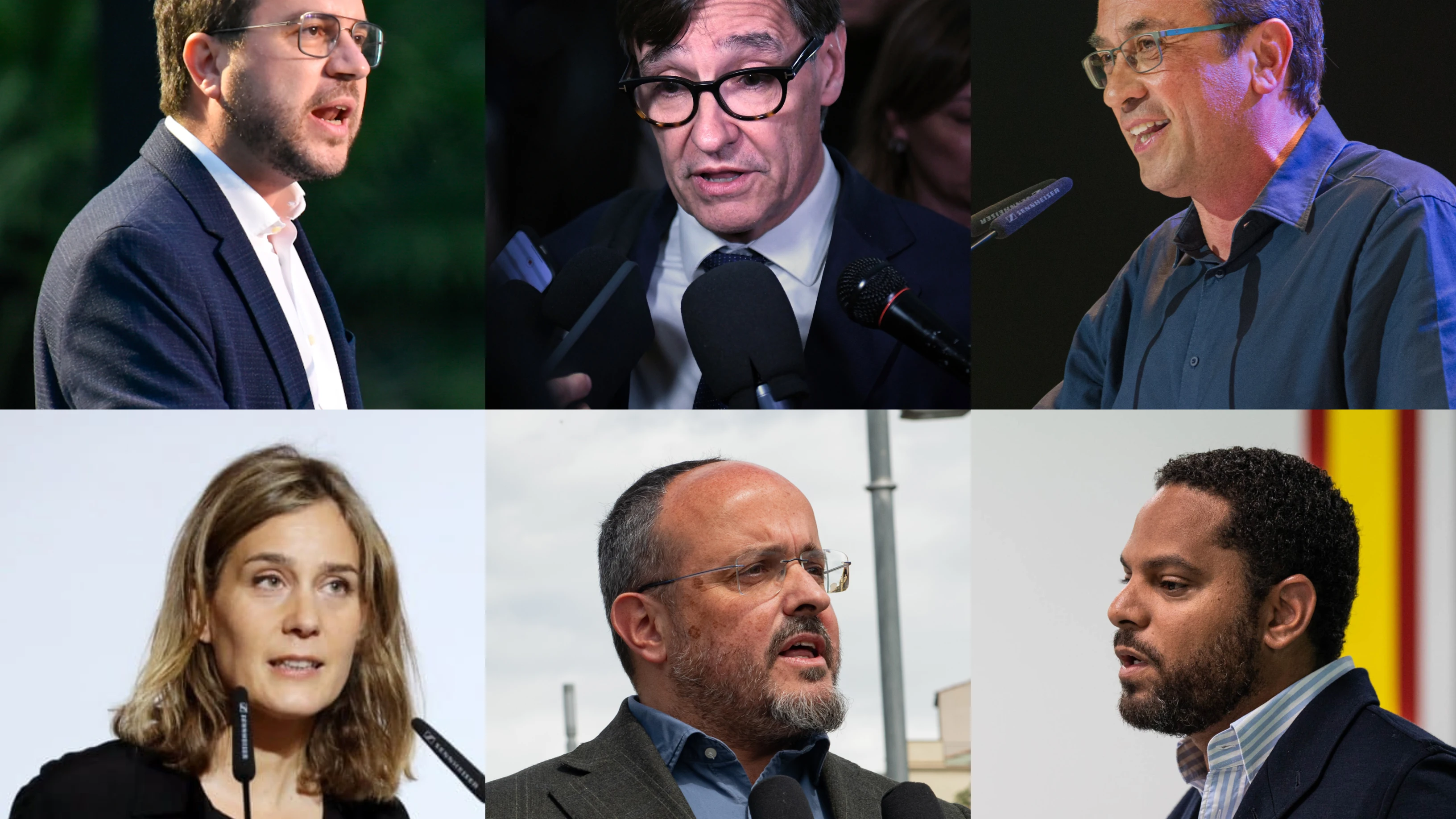 Imágenes de varios de los candidatos a las elecciones catalanas que participarán en el debate de laSexta