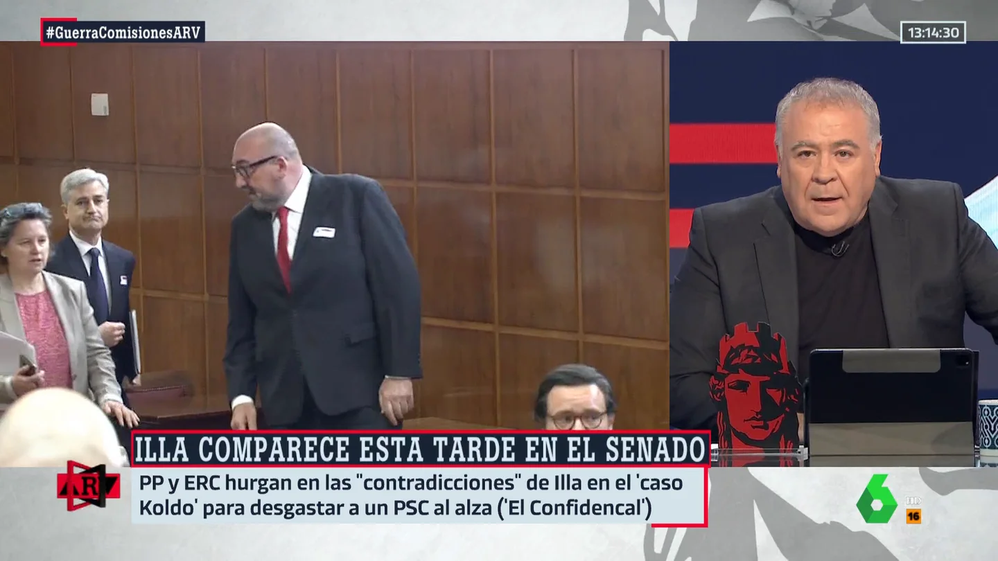 Ferreras, tras las acusaciones a Illa por su reunión con Koldo: "Si esto es lo descomunal que hay contra él, alucino" ARV- Monrosi, sobre las comisiones de investigación: "Esto que estamos viendo no vale para nada" ¿Por qué no se constriye más vivienda social? Beatriz Toribio (APCESPAÑA) responde Ferreras, tras las acusaciones a Illa por su reunión con Koldo: "Si esto es lo descomunal que hay contra él, alucino"