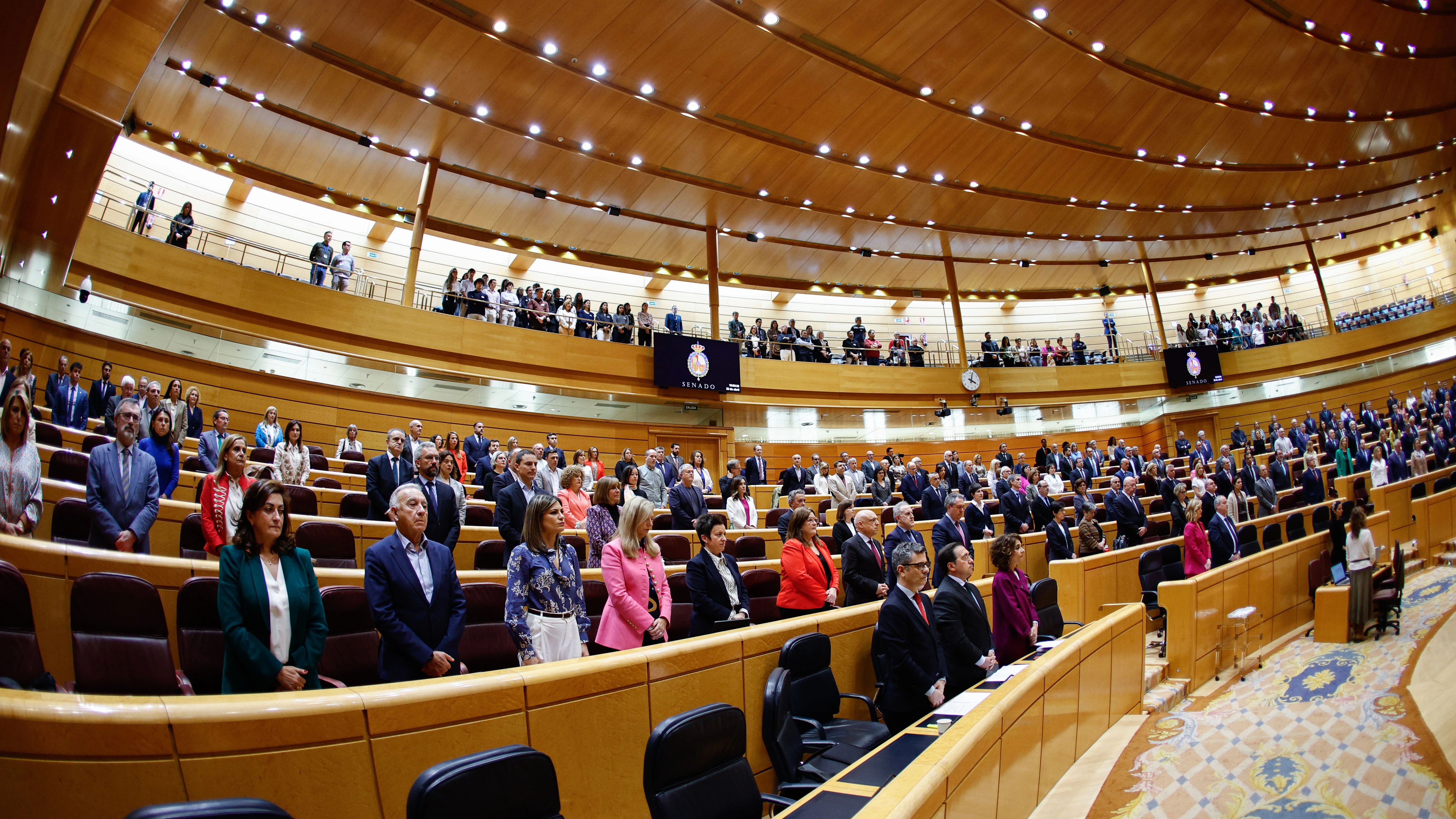 Vista de la sesión celebrada en el Senado el 23 de abril de 2024