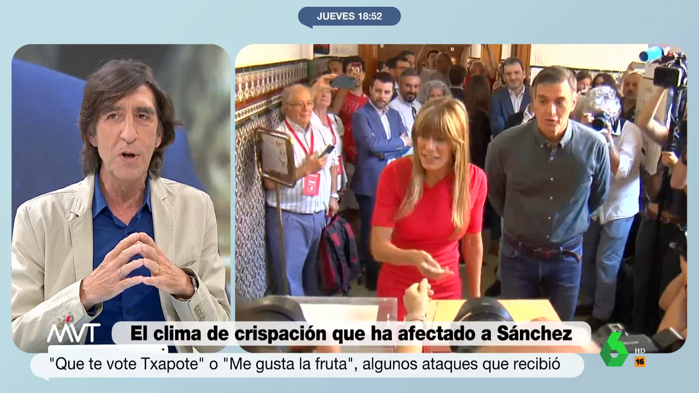 Benjamín Prado recuerda el desagradable comentario de un cargo del PP sobre Begoña Gómez Benjamín Prado asegura en este vídeo de Más Vale Tarde que los ataques contra Pedro Sánchez y su mujer, Begoña Gómez, "es una campaña feroz para intentar echar a un presidente del Gobierno que les gobierna y no les gusta que les gobierne".