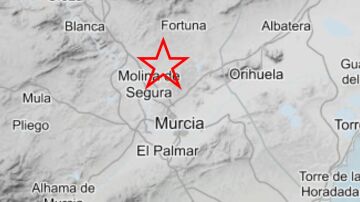 Registrado un terremoto de magnitud 3 grados en Molina de Segura (Murcia).