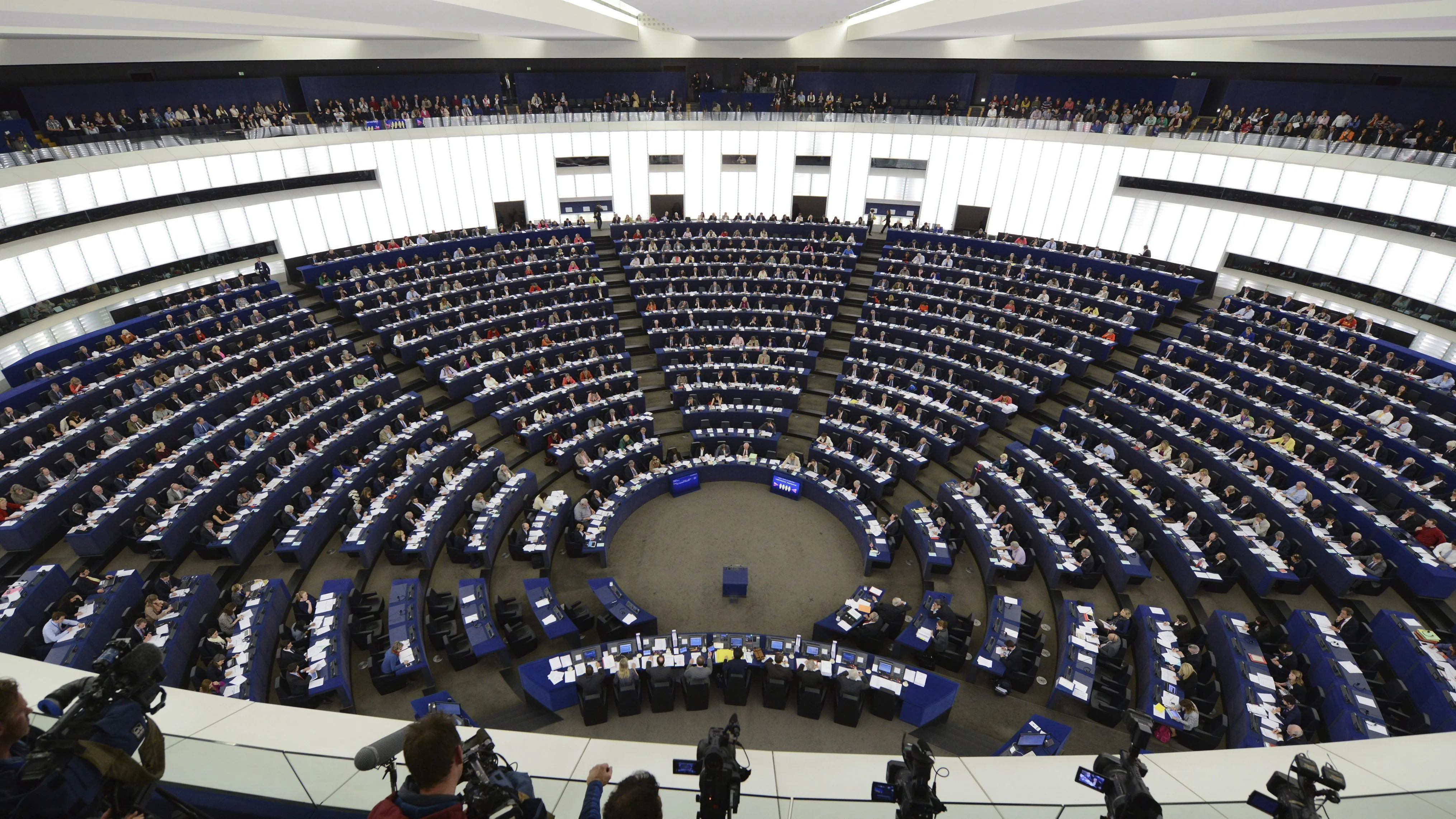 Vista general de una sesión plenaria en el Parlamento Europeo en Estrasburgo