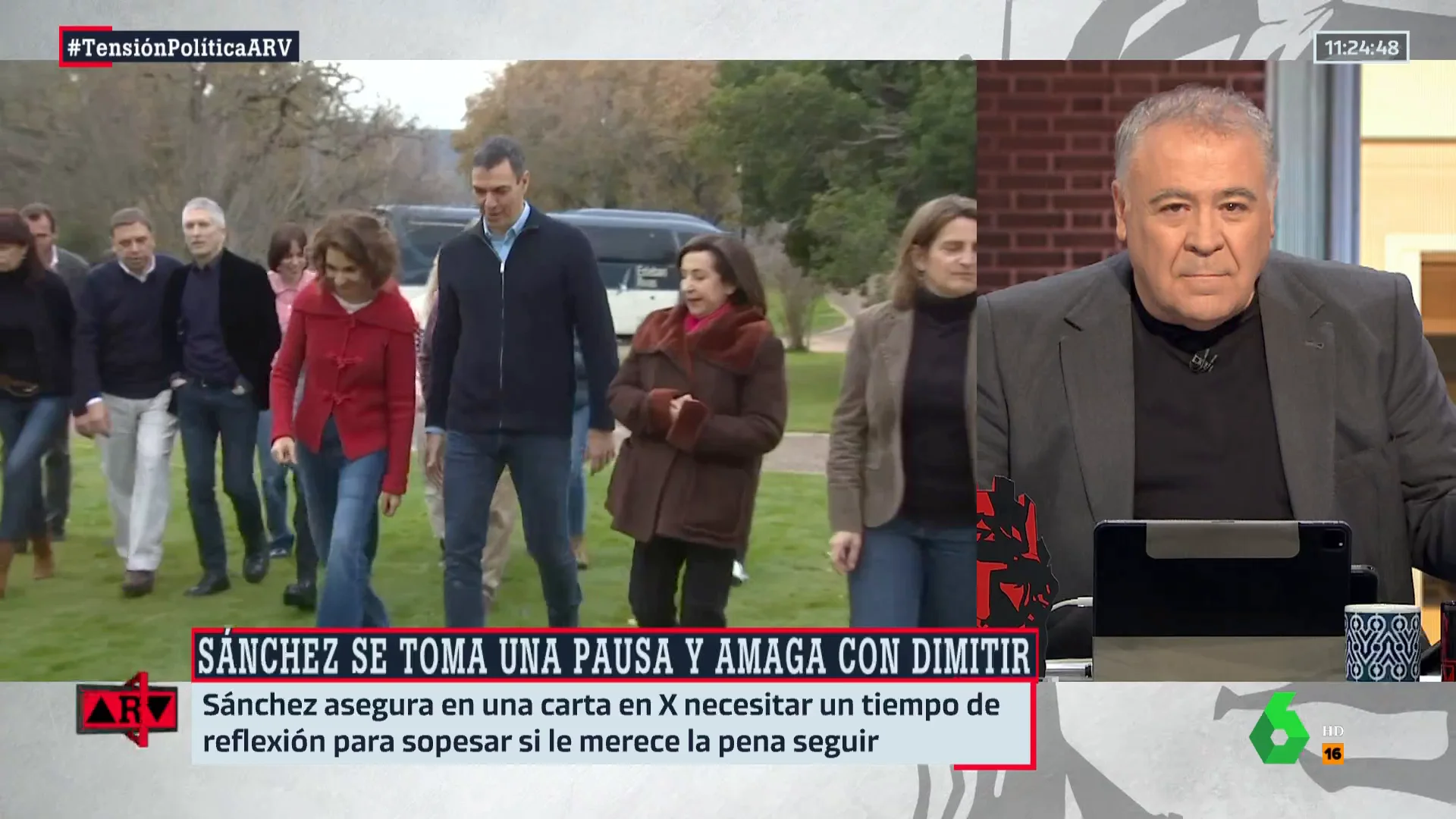 ARV- Ferreras, sobre la declaración de amor de Sánchez en su carta: "No todo es lógica fría en política"