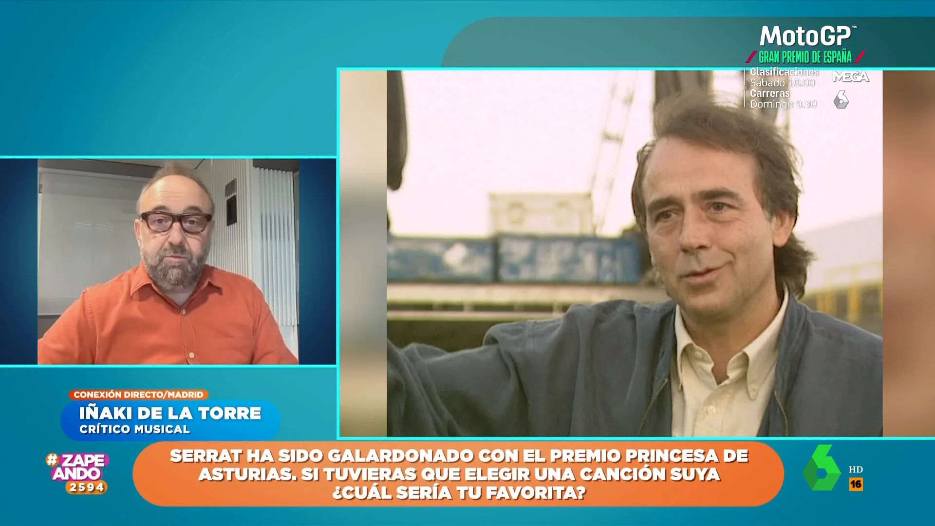 Iñaki de la Torre, ante el Princesa de Asturias a Serrat: "Este hombre ha cambiado la música española"