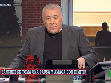 Ferreras, tras escuchar a Juanma Moreno sobre Sánchez: &quot;Qué frivolidad de análisis, decir que el presidente del Gobierno es un &#39;personaje&#39;...&quot;