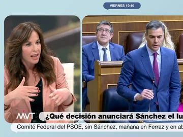 Mamen Mendizábal opina que Sánchez no va a dimitir