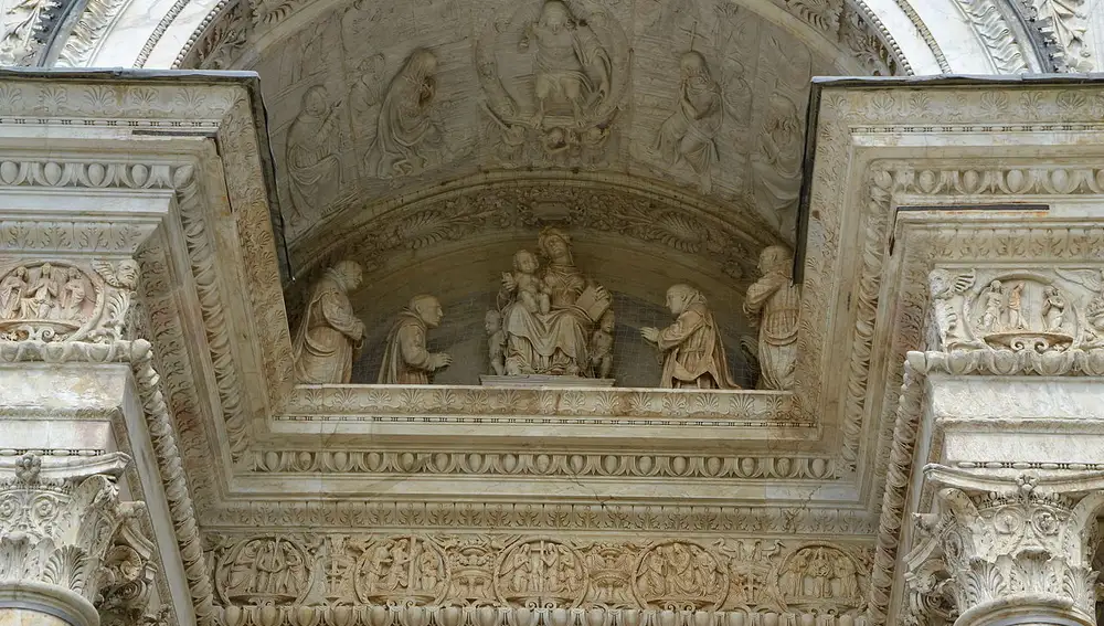 Detalle de la Cartuja de Pavía. Italia