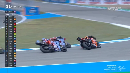 Doble adelantamiento de Álex Márquez Doble adelantamiento de Álex Márquez