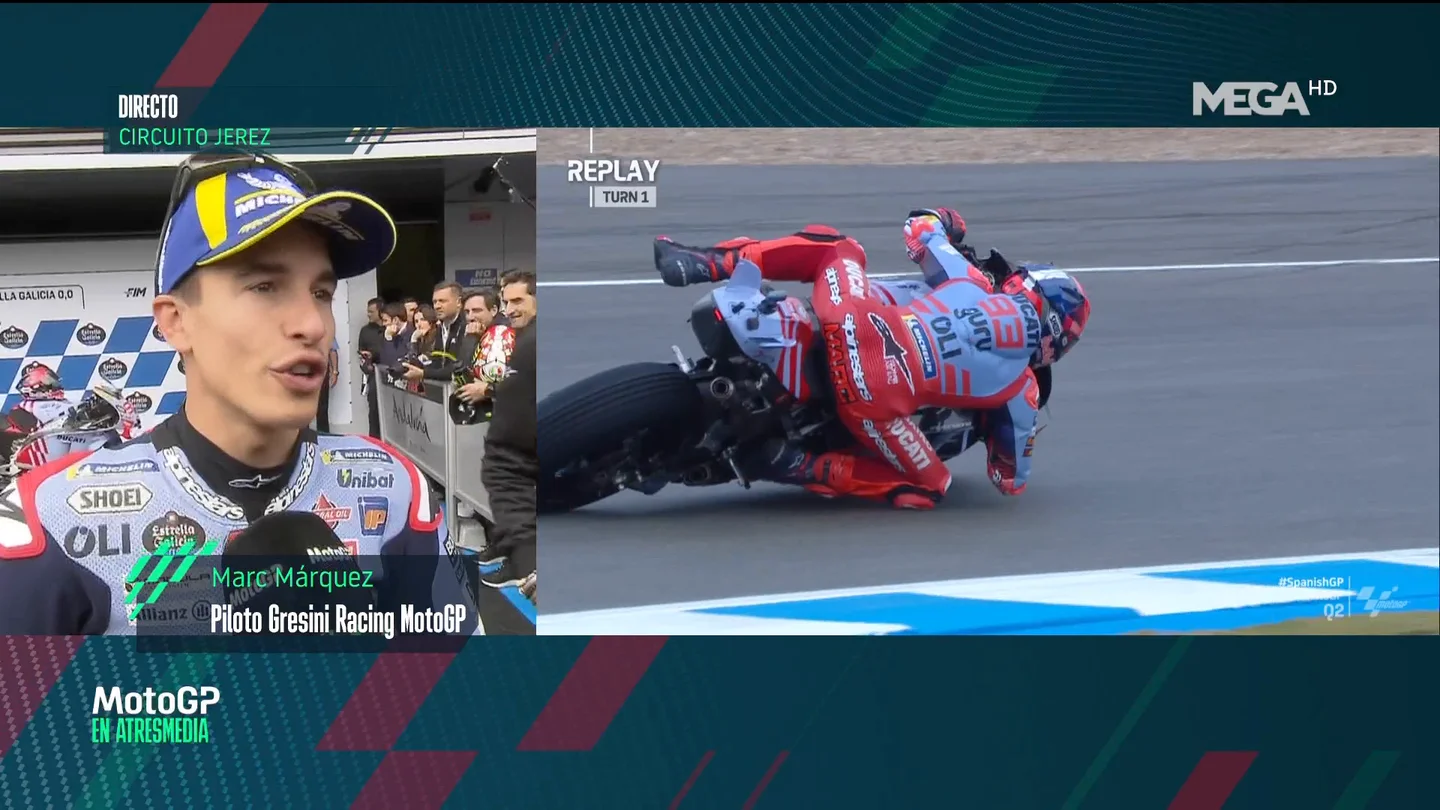 Marc Márquez tras la clasificación en Jerez Marc Márquez tras la clasificación en Jerez