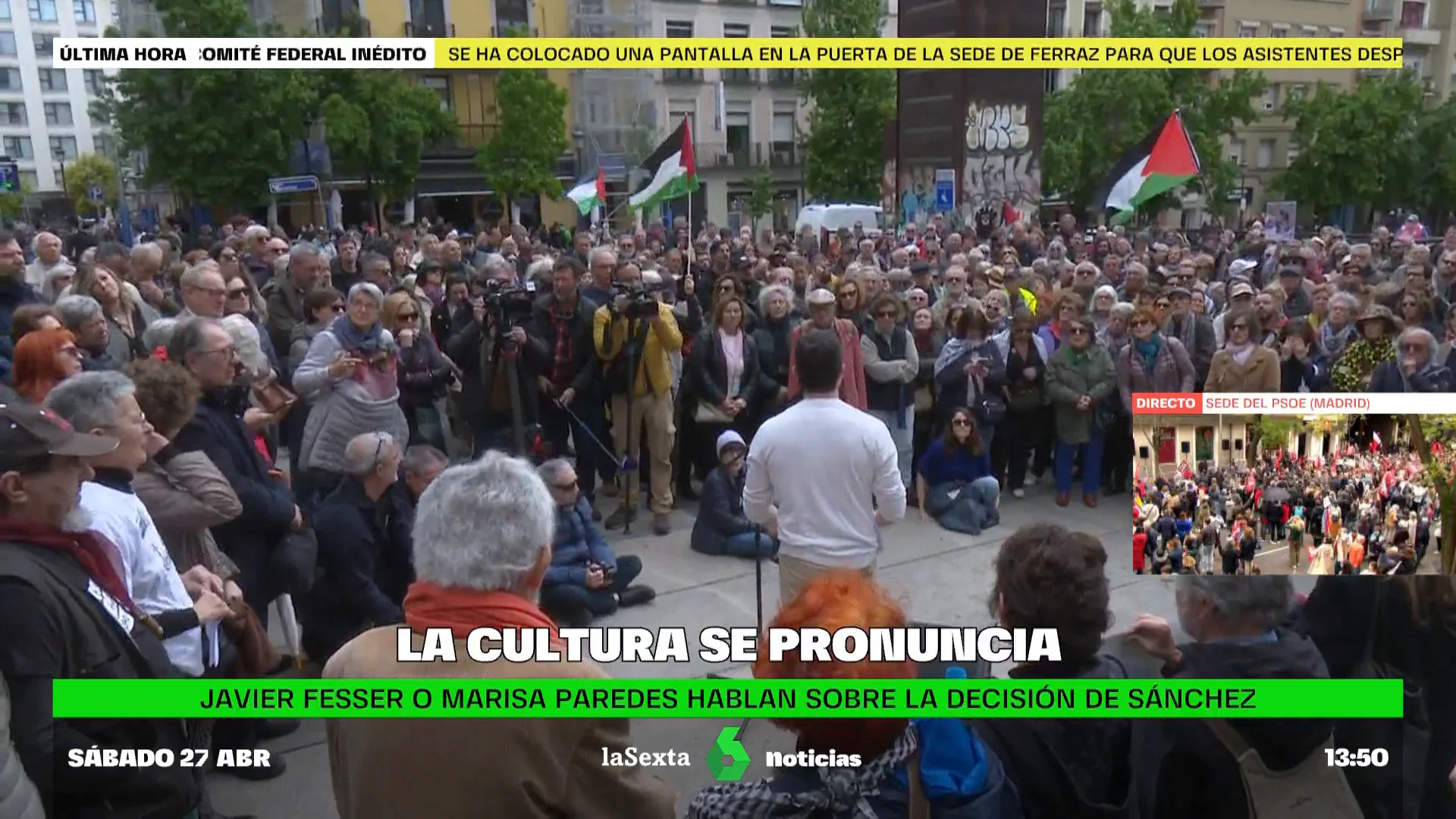 El mundo de la cultura en contra de la guerra en Gaza El mundo de la cultura en contra de la guerra en Gaza