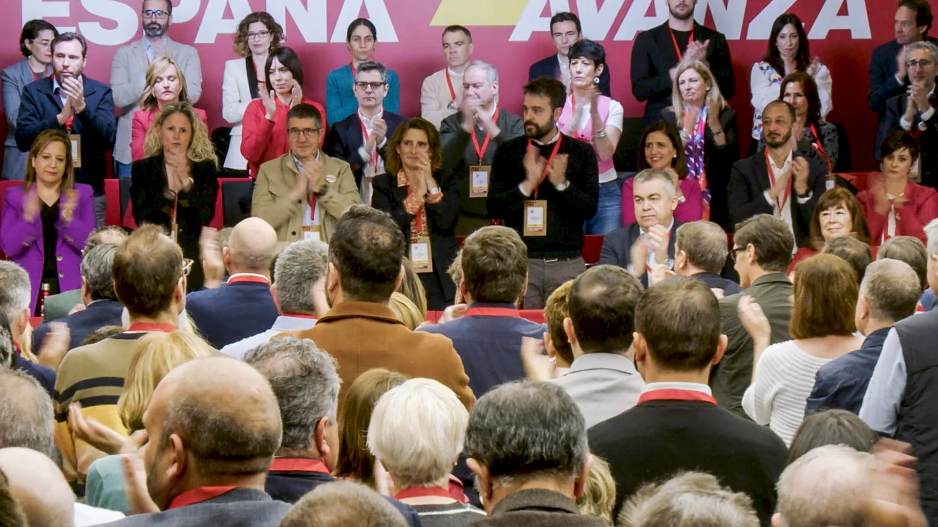 Miembros del PSOE durante su Comité Federal