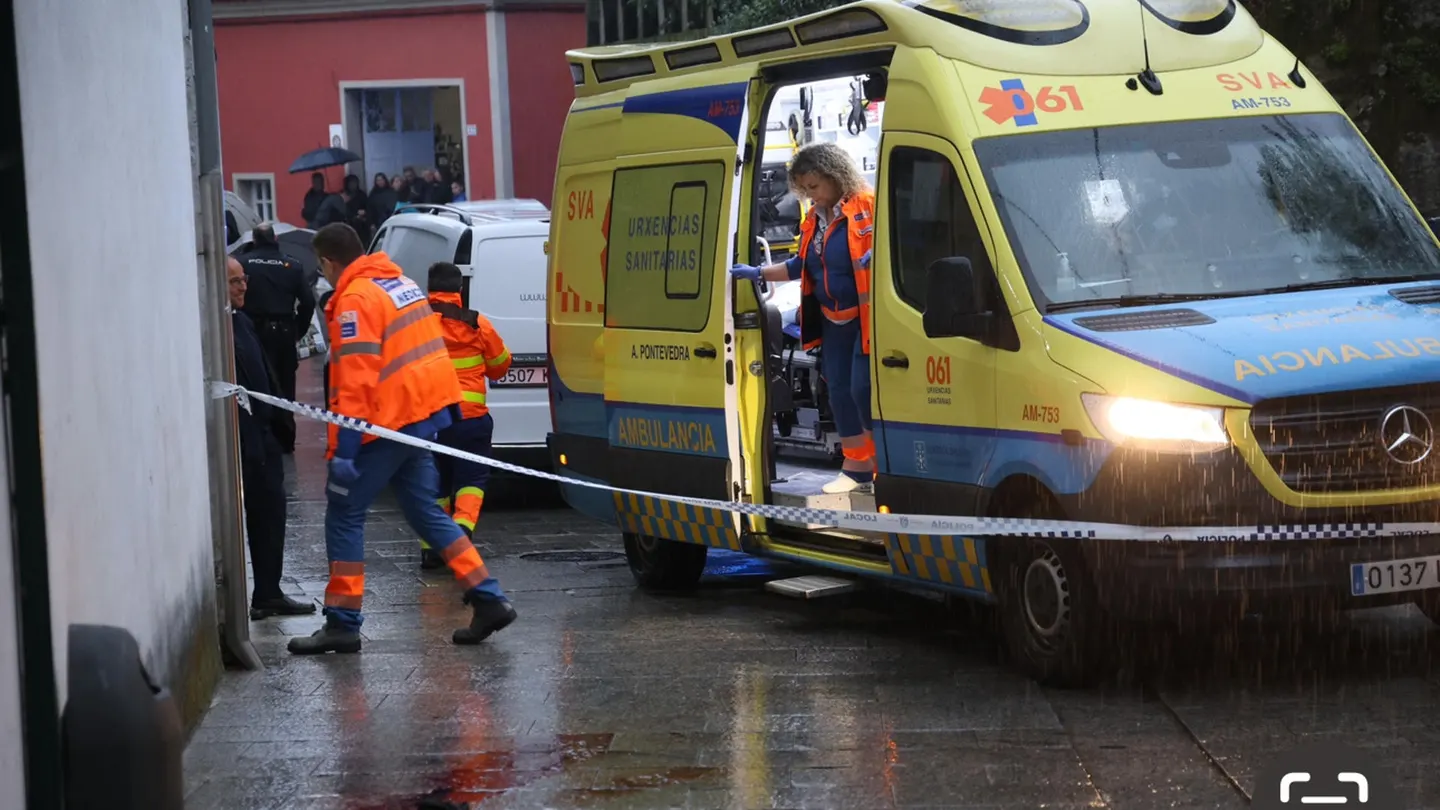 Vista del lugar donde un hombre ha muerto apuñalado este viernes en Vilaxoán, en Vilagarcía Vista del lugar donde un hombre ha muerto apuñalado este viernes en Vilaxoán, en Vilagarcía