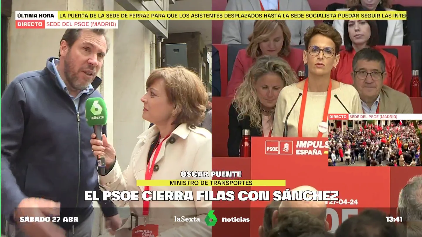 ÓSCAR PUENTE PIDE A PEDRO SÁNCHEZ QUE NO ENTREGUE LA CABEZA ÓSCAR PUENTE PIDE A PEDRO SÁNCHEZ QUE NO ENTREGUE LA CABEZA