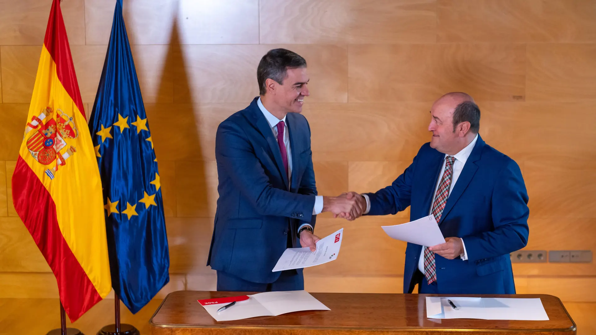 Andoni Ortuzar y Pedro Sánchez