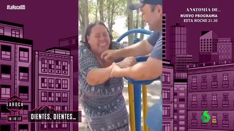 El desternillante momento en el que una señora intenta no perder la dentadura al hacer ejercicio