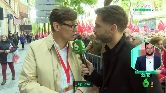 Salvado illa y José Yélamo en Ferraz Salvado illa y José Yélamo en Ferraz