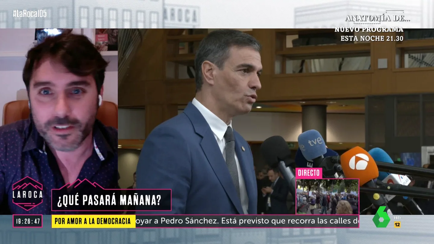 Rafa Latorre, sobre el anuncio de Sánchez: "Es inédito que un presidente se dé cinco días para demorar esa decisión" Rafa Latorre, sobre el anuncio de Sánchez: "Es inédito que un presidente se dé cinco días para demorar esa decisión"