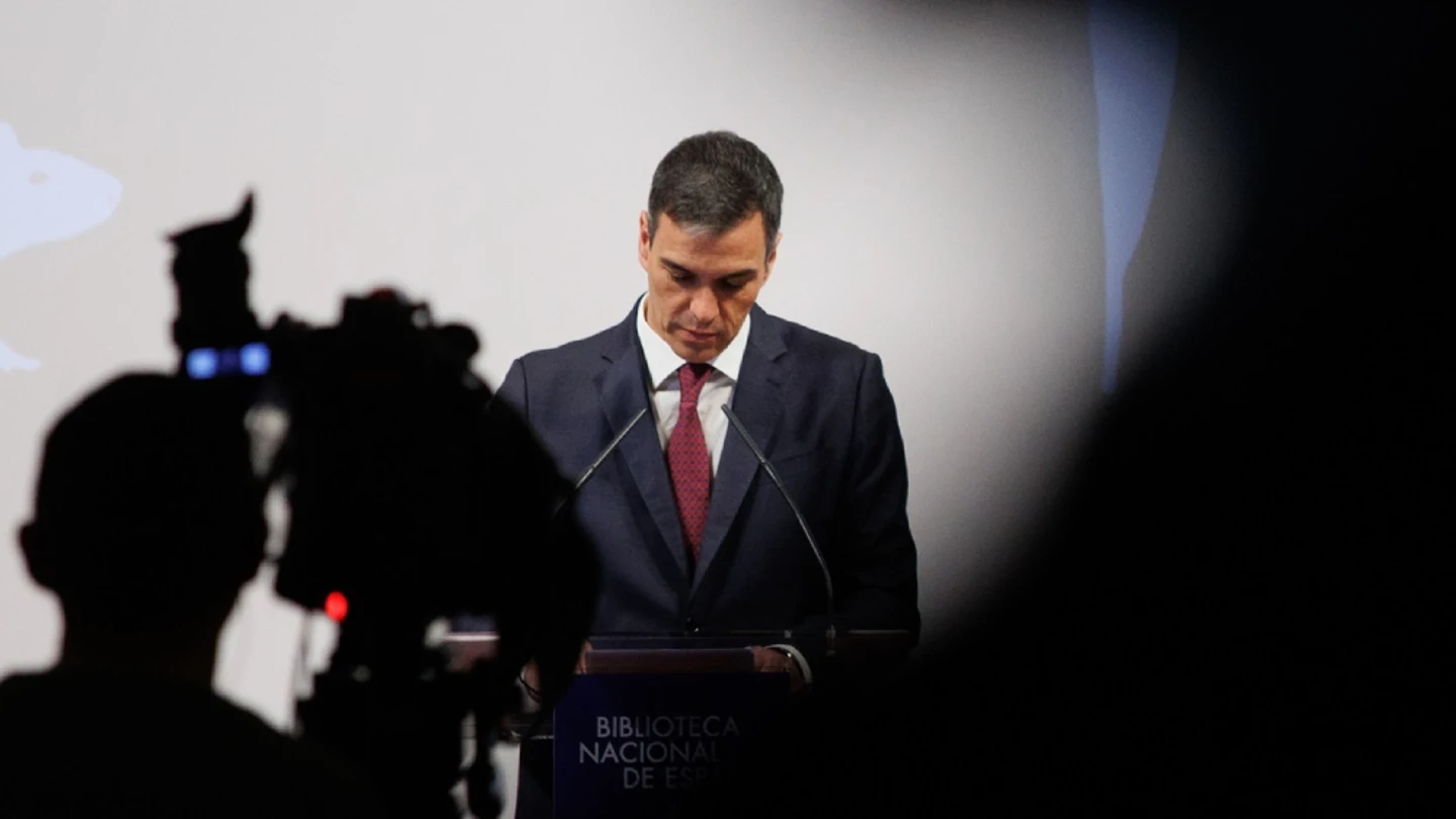 Imagen de archivo de Pedro Sánchez en la Biblioteca Nacional Imagen de archivo de Pedro Sánchez en la Biblioteca Nacional