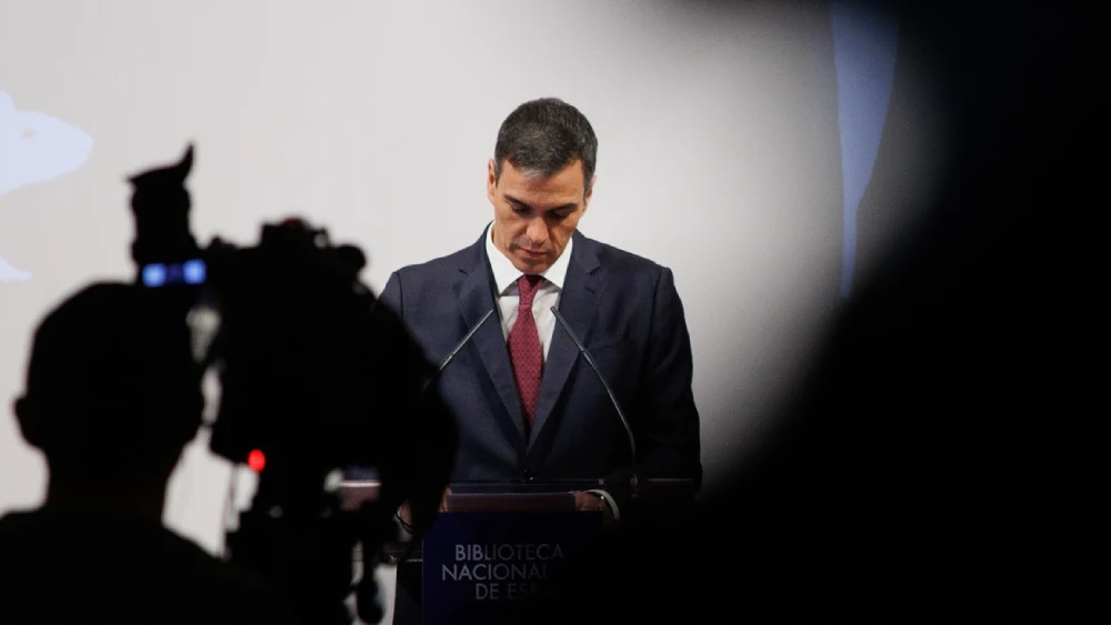 Imagen de archivo de Pedro Sánchez en la Biblioteca Nacional