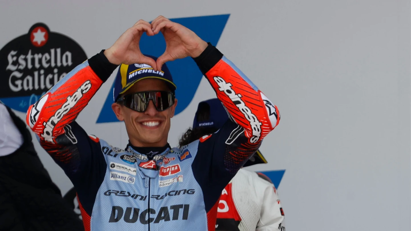 Marc Márquez, en el podio Marc Márquez, en el podio