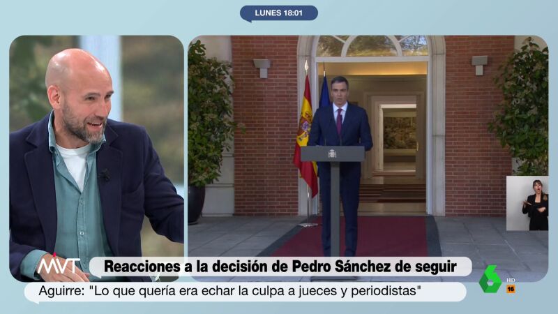 Gonzalo Miró responde a Esperanza Aguirre tras su crítica a Pedro Sánchez