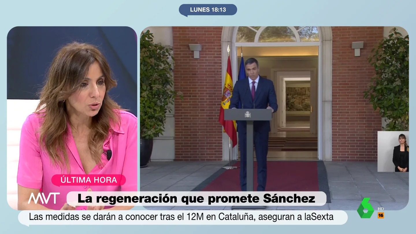 Carmen Morodo ve "una maniobra de distracción" en la decisión de Pedro Sánchez Carmen Morodo ve "una maniobra de distracción" en la decisión de Pedro Sánchez