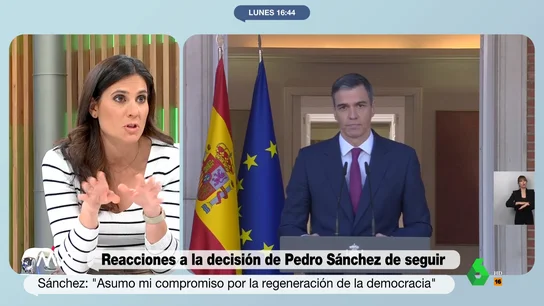 MVT ¿Qué viene tras la decisión de Sánchez? El análisis de María Llapart: "Va a haber presión para que reforme la ley de elección del CGPJ" MVT ¿Qué viene tras la decisión de Sánchez? El análisis de María Llapart: "Va a haber presión para que reforme la ley de elección del CGPJ"